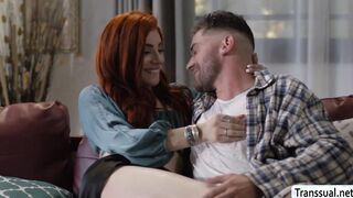 Hot trans woman gets her ass barebacked by guy mistress