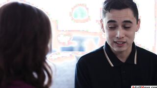 Stepson want anal sex with busty stepmom