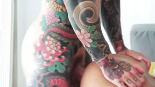 FOR SLUTS, INKED HETEROSEXUAL MEN two WITH LONG DICKS FUCKING