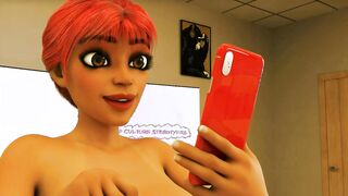 Dickgirl Deepthroated in Class by Black Shemale Teacher
