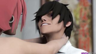 3D Hentai MILF Teacher and Student Fuck