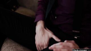 Babe golddigger has to fuck bf n stepdad