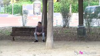 Valeria VS MATURE MAN: "Just check his bulge, and you'll