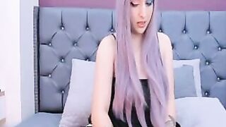 Naughty Shemale Masturbating Wild On Cam