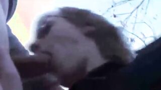 This hot milf love to suck a strangers dick while dogging