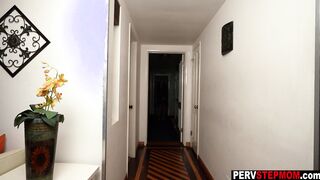 Busty step mom hot tit fuck and handjob