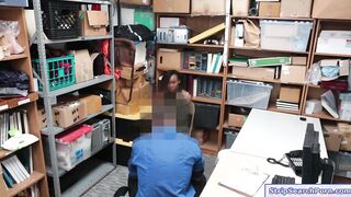 On officer strips then fucks ebony thief