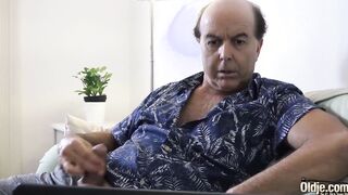 Spring Break porn video – College beauty fucks mature grandpa on spring break and tastes