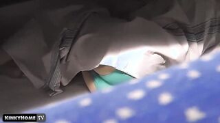 Caught bimbos into the train - Secret masturbation outdoors