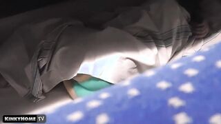 Caught bimbos into the train - Secret masturbation outdoors