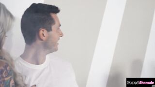 Guy barebacks busty shemale Aubrey Kate