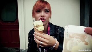 BUMS BUS - German red head Bombshell Anny Aurora gets banged!