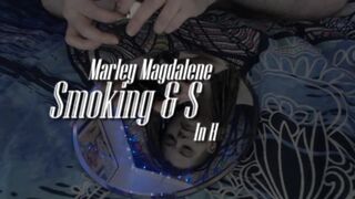 Smoking And Squirting Bushy Vagina Into Heels