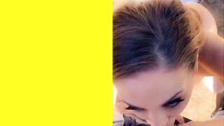 Lusty cougar Cherie DeVille Sucks real Stepson outdoor