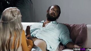 Cougar RAchael Cavalli joins hubby and 19 yo inside 3some