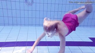 Russian goddess hot Elena Proklova swims nude