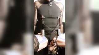 Kinky maso slut remote e-stim CBT October 14 2021 part 1