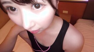 Japanese drooping eyes hoe gets banged!. Her hobby is swimming.