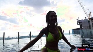 Huge boobs Thai MILF amateur hardcore