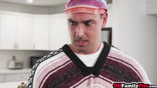 Stepsis sucked dick during pussy fucking