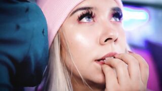 Colombian blonde loves blowing her stepbrother's dick live