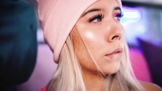 Colombian blonde loves blowing her stepbrother's dick live