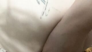 red haired with the ass plug and cum inside the snatch,
