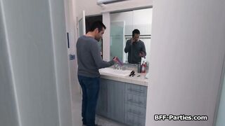 Fucking three sexy pranking trespassers