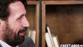 Mature Man Steve Holmes Impregnates Desperate Lady Inside His Office