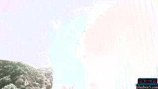 Exotic white and black MILF models solo