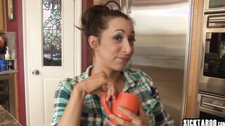 Big tits MILF deepthroat and rough anal