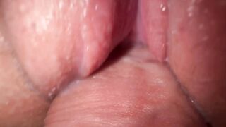Dirty creamy bitch squirts and gets cum on freaky 18 year old