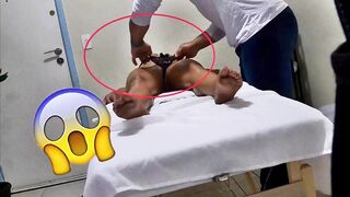 Erotic masseuse took off his client's lingerie and recorded inside