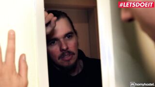 HORNYHOSTEL - (Bad Lady, Jason Steel) - hot Backpacker Fuck