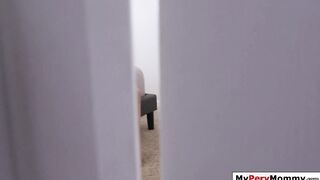 Stepson voyeurs then fucks busty stepmom