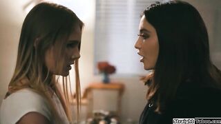Stalker makes 2 bffs fuck as she watches