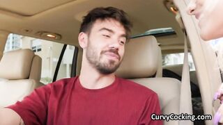 Blondes curvy booty fucked on close up