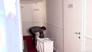 Cleaning Job Turns Hardcore when Big Titted Maid Jasmine Jae Takes