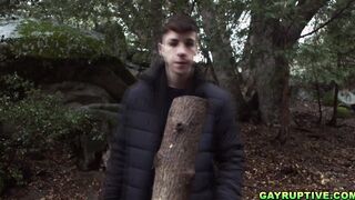 Troye Jacobs starts a fire with Ty Roderick's big wood!