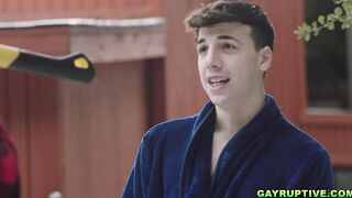 Troye Jacobs starts a fire with Ty Roderick's big wood!