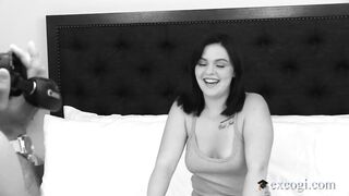 ExCoGi - 18 yo yo Dark Hair Bridget Gets Multiple Orgasms On