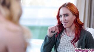 Naughty stepmom Jupiter seduced Emma at work