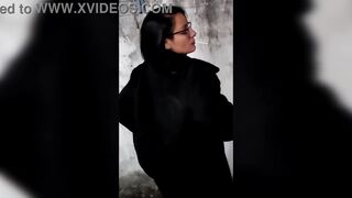 Cris Bathory showing off to her fans showing her best