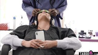 Cheating on wife with ebony salon girl