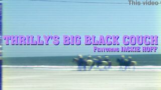Thrilly's Long Ebony Couch - Jackie Hoff (We Get Analingus,