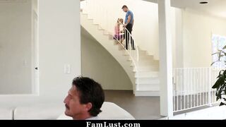 Slender Stepmom Having Sneaky Sex with Her Pervert Stepson