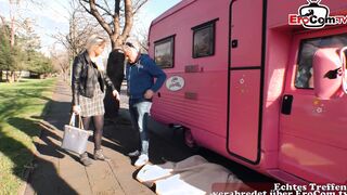 Grandpa picks up German 18 on the street and fucks