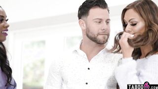 Cheating on his fiance Aila Donovan with babe african salon