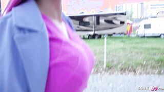 GERMAN SCOUT - HUGE FAKE LIPS CATHY B HARD PLOWED