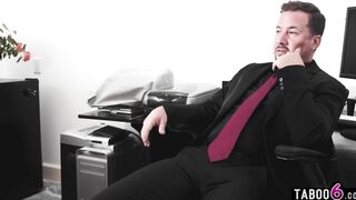 Boss found a dildo of his MILF secretary